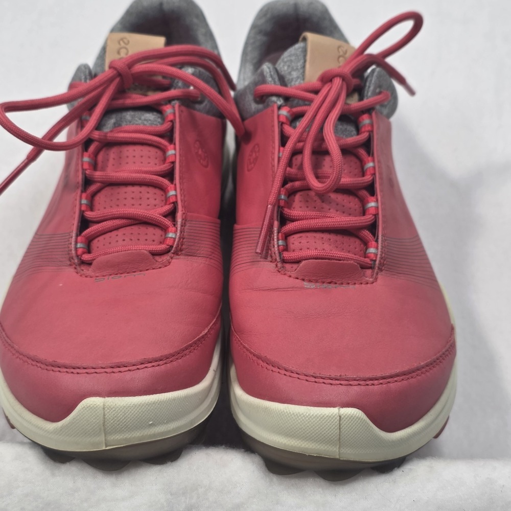 Ecco Shoes Womens 8 W Biom Hybrid 3 Gtx Lace Up Low Golf Sneakers Pink Leather - Picture 14 of 16